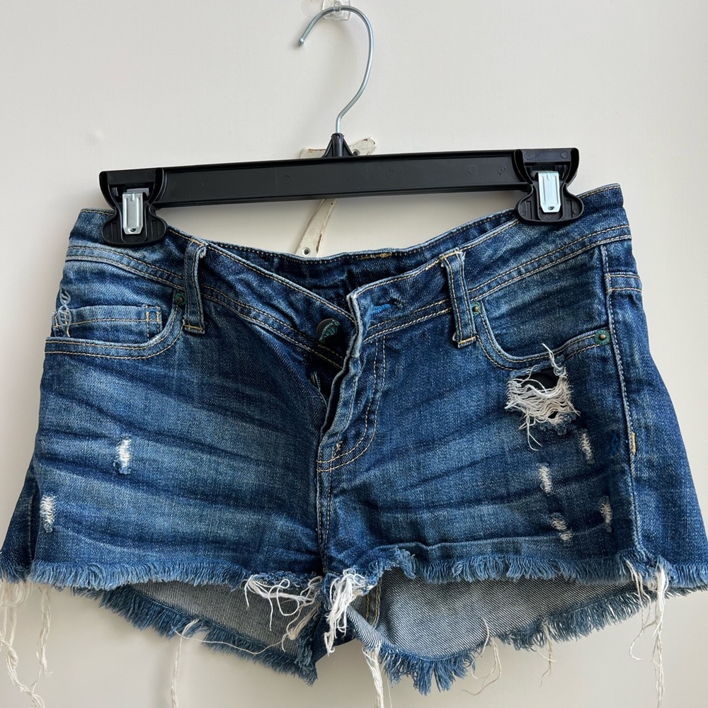 Genetic Denim Distressed Low Rise Shorts